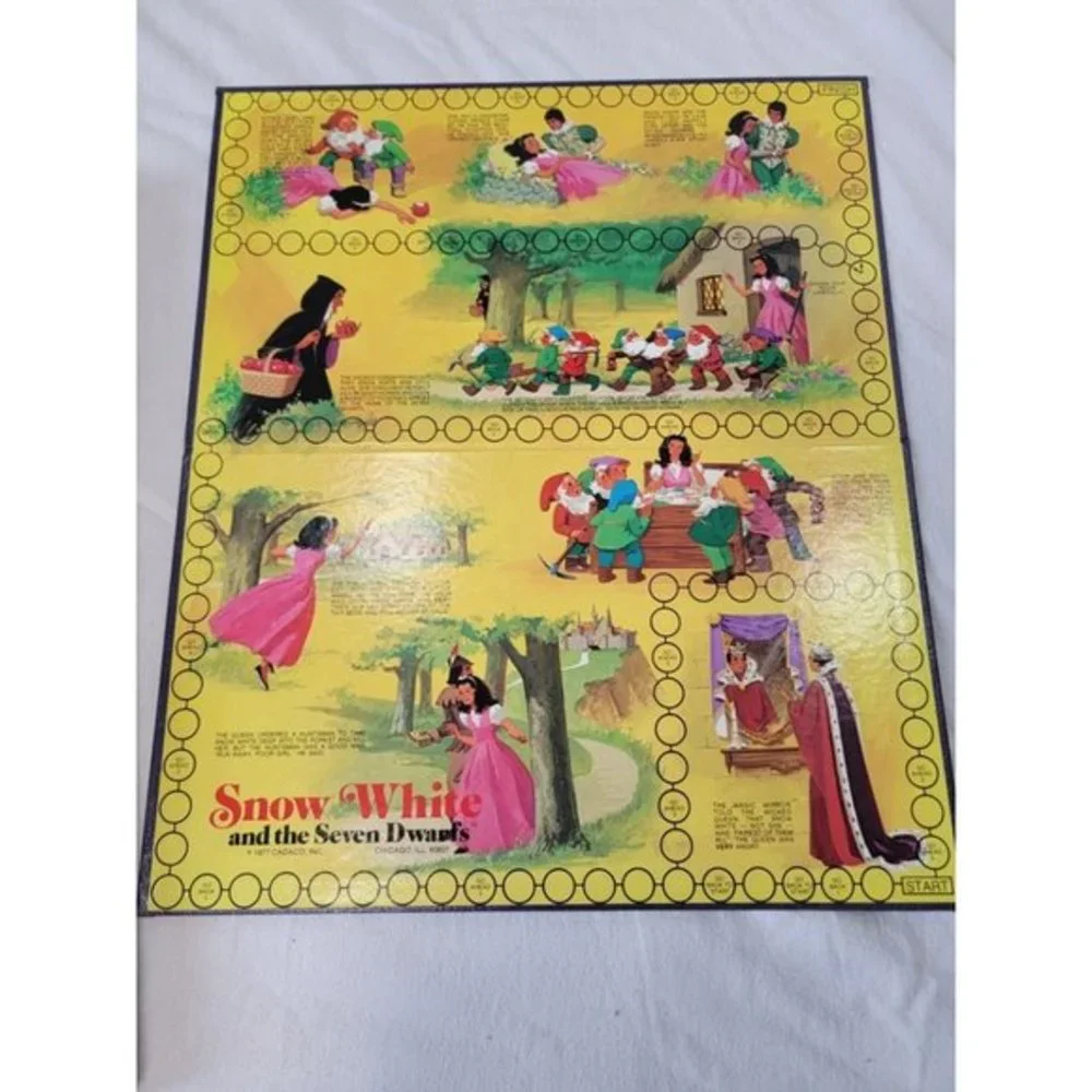 Cedaco Vintage 1977 Snow White and The Seven Dwarfs Board Game Complete‎